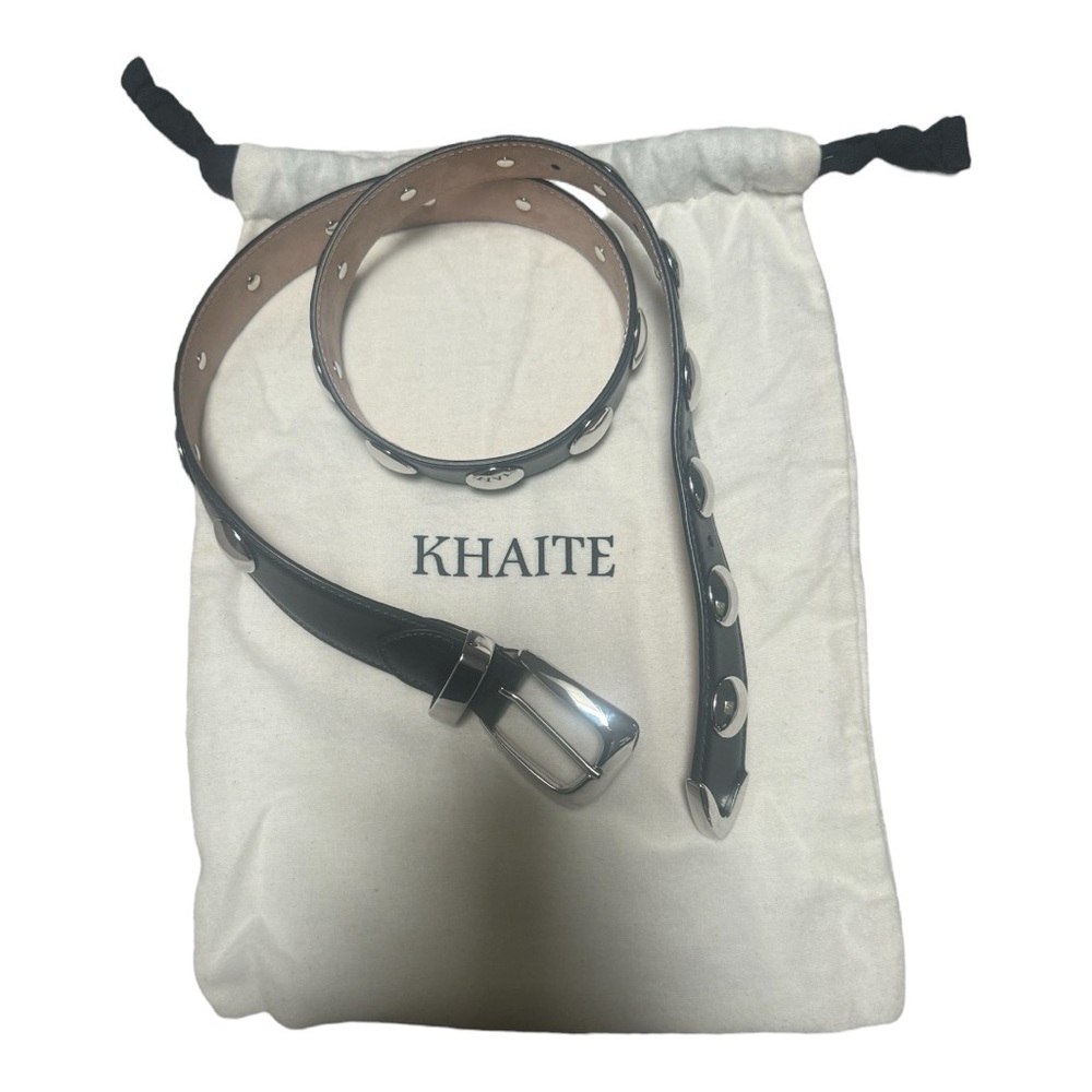 KHAITE Stud-detailed buckled belt - Picture 5 of 5